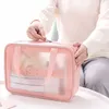 Cosmetische Zakken Gevallen FUDEAM Transparant PVC Vrouwen Tas Waterdichte Reizen Toiletartikelen Opslag Organiseren PU Make Up Vrouwelijke Wassen Handtas 230808