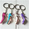 Shoe Parts Accessories Shoes Novelty Mini High Heel Shaped Keychains Cute Keyrings For Gifts Key Chain Bag Ornaments Women Acrylic Heeled