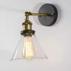 Applique murale Vintage industrielle Edison lampes américain verre clair abat-jour lumière éclairage intérieur pour chambre applique 110V 220V