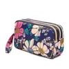 Förvaringspåsar shiny kvinnors handväska för smink kosmetisk arrangör plånbok tygväska bärbar och tvättbar myntväska