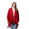 Sciarpe Donna Primavera Autunno Scialle Lady Nappe lavorate a maglia Cardigan Autunno Inverno Vintage Wrap Double-sided Tippet Filato di lana Sciarpa all'ingrosso