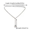 Chains Fashion Long Necklace Rhinestone Bridal Wedding Declaration Thick Y Chain Crystal Jewelry Accesso