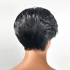 Synthetische pruiken Korte Bob Pixie Cut 13x4 HD Kant Frontale Pruik Dragen Gaan Glueles Realistische 4C Randen Laag 100 Menselijk Haar Voor Vrouwen 230807