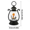 Dekoracja imprezy vintage LED Lanterns Halloween Retro Portable Light Ruse Design Akcesorium do biur Sypialnia nocna i życie