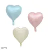 1set Vintage Heart Foil Ballongs med 40 -tums krämnummer Ballong för bröllop Happy Birthday Party Decoration Diy Supplies HKD230808
