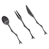 Учетные наборы посуды 3PCS чайные ложки Set Fork Vintage Praise Prah