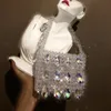 Evening Bags Fish Fillet Beaded Handmade Bag Acrylic Water Drop Beads Woven Scale Pendant Ins Handbag Dropping 230807