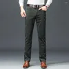 Men's Pants 8 Colors Corduroy Business Fashion Stretch Autumn Winter Casual Comfortable Male Classic Trousers