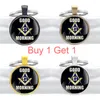 Keychains Buy 1 Get Masonic Design Black Classic Freemason Glass Dome Key Chains Men Women Ring Jewelry Gifts