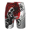 Herr shorts herrar simning badkläder motocross ryttare smutscykel med däckmärken i monokroma män stammar baddräkt strand slitage boardshorts