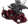 Decoratieve bloemen Kransen 10 stuks Gothic Black Rose Kunstbloem met ogen Hoofd Boeket Thuis Halloween Decoratie Horror Fake Rose Flowers 230808