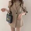 Abiti da donna Blazer Donna Fried Atreet Primavera Estate Sottile Stile coreano Port Retro Khaki Top Abito allentato femminile Outcoat