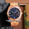 New 41mm Overseas 4000V/210A-B911 4000V Automatic Mens Watch Blue Dial Date Phase Moon Stainless Steel Bracelet Gents Watches HWRD Hello_watch E181C3