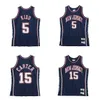 Jason Kidd Net Vince Carter New Jersey Basketballtrikot Throwback Grau Größe S-XXL