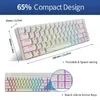 RK68（RK855）/RK71 RGBワイヤレス65％コンパクトメカニカルキーボード68/71キー60％Bluetooth Hot Swappable Gaming Keyboard HKD2308088