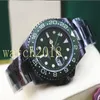 Роскошные часы из нержавеющей стали 40 -мм покрытие зеленое 116710 керамическая рамка Автоматическая механическая мужчина смотрит на высокое качество343J