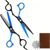 Professional Hair Cutting Scissors Shears Kit - Perfect for Men, Women, Pets & Home Salon Hairdressing!