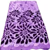 5 yardas láser bordado lentejuelas seda mujer africana tela de encaje boda vestida morada damas cena textil disfraz de fiesta de cumpleaños formal alta calidad 2023 yq-6001