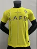 23 24 Al Nassr FC Fußballtrikots Ronaldo MANE Heim Fofana Brozovic Auswärts 2023 2024 CR7 Gonzalo Martinez Talisca Herren Kinder Kit Fußballtrikot Al-Nassr FC Fans Spieler