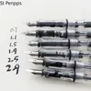 Fountain Penns 6st Calligraphy Parallel Pen Set 0,7mm 1,1 mm 1,5 mm 1,9 mm 2,5 mm 2,9 mm skrivpenna för gotisk brev kaligrafi pennor stationer 230807