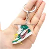 Shoe Parts Accessories Keychains Three-Nsional Sneakers Keychain Shoes Board Pendant Creative Ornament Bag Ornaments Drop Delivery