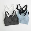 Yoga-outfit mesh racerback gewatteerde sportbeha's voor dames Gymkleding High Support Wirefree Workout Running Bra