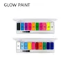 Body Paint 10 Colors Water Activated Eyeliner UV Light Neon Face Body Glow Paint Halloween Party Fancy Dress Beauty Makeup 230807