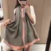 冬の温かいカシミアスカーフデザイナー女性のためのスカーフファッションクラシック女性を模倣するカシミアウールロングショールラップ65*180cm