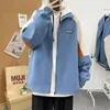 Heren Jassen Koreaanse Patchwork Varsity Jacket Mannen Vrouwen Japanse Harajuku Kleurblok Windjack Jassen Lente Dunne Vintage Cargo 230808