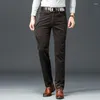 Men's Pants 8 Colors Corduroy Business Fashion Stretch Autumn Winter Casual Comfortable Male Classic Trousers