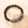 Strand Brown Mountain Stone Bracelet Simple Littérature pour hommes et femmes Tendance INS Étudiant Rétro Personnalité