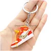 Shoe Parts Accessories Keychains Three-Nsional Sneakers Keychain Shoes Board Pendant Creative Ornament Bag Ornaments Drop Delivery
