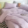 Ensembles de literie Simple PINKCOLOR Cotton Wash Quilt Cover 230807