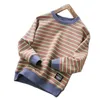 Hoodies Sweatshirts Children s clothing boys autumn striped tops students long sleeved t shirts sweatshirt spring and trendy P4761 230807