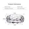 Diamond Crystal Glass Ashtray Home Office Party Bar Tabletop Decorative Cigar Ash Tray Dad Gifts Smoking Accessories Holder HKD230808