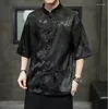 Herrenjacken, Tang-Stil, Mantel, große Größe, lockere chinesische Stehkragenjacke, Retro-Mao-Anzug, Chinoiserie-Kleidung