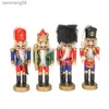 Wood Nutcrackers Soldier Figures uppsättning av 4 dekorativa julgran och fester Ornament Charm L230620