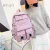 Дизайнер -Backpack Solid Color Canvas для студентов -студентов Японский университет.