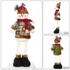 2023 Vrolijk Kerstfeest Retro Sneeuwvlok Plaid Rekbare Pop Kerstman Elanden Sneeuwpop Kerst Decor Voor Thuis Xmas Ornamenten Gift L230620