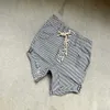 Marque de mode Pure Original Women's Summer Wash Stripe Strap Hip Hop Drop Crotch Casual Shorts minces