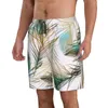 Men's Shorts Mens Swimming Swimwear Peacock Feathers Watercolor Men Trunks Swimsuit Beach Wear Boardshorts