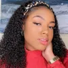 Synthetische Perücken Kinky Curly Stirnbandperücke Echthaar MYLOCKME Glueless für Frauen Easy Go 180 Dichte 230807