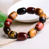 Strand Wholesale JoursNeige Natural Tiger Eye Stone Bracciali Barrel Beads Multi Color Jewelry