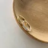 Кластерные кольца 2023 Золотой серебряный дизайн листового риса уш