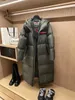 Parkas en duvet pour femmes designer -30 ﾰ C Froid extrême Épaissi en vrac Grande taille Long Manteau d'oie blanche sur le genou 8FUU