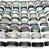 Groothandel 50st roestvrij stalen band ringen spinner dubbele draaibare ketting zilver zwart kleuren mode-sieraden accessoires heren dames