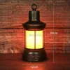 LED şarj edilebilir çubuk masa lambası açık kamp ışık kamp çadır portatif retro at fener alev lambası hkd230808