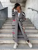 Femmes Robe Longue Pull Mode Tricots Femmes Sweats Cardigan Dames Chandails Plaids Jupe Filles À La Mode Jupes Blouses Une Pièce Jupe Club Vêtements T230808