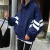 Herrjackor koreanska lapptäcke varsity jacka män kvinnor japanska harjuku färgblock vindbrytare rockar fjäder tunna vintage lastjackor 230807