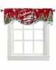 Rideau Noël Camion Wapiti Arbre Fenêtre Salon Cuisine Armoire Tie-up Valance Rod Pocket